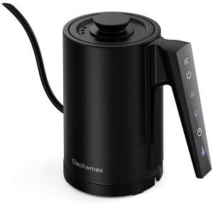 Elechomes Gooseneck Electric Kettle with LED Display, Black stainless st…